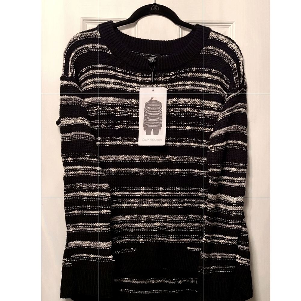 NWT Calvin Klein Jeans striped sweater